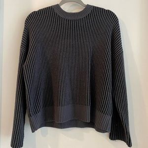 Oak + Fort Blue and Black Sweater - sz S